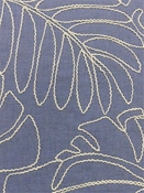 Monstera EMB Indigo Tommy Bahama PKL Fabric 